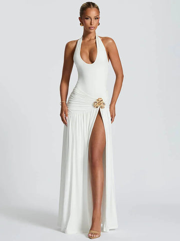 Mozision Elegant Backless Sexy Maxi Dress